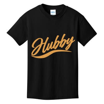 Vintage Cute Hubby Married Life Kids T-Shirt
