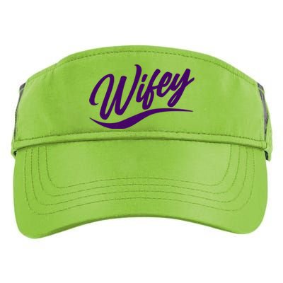 Vintage Cute Wifey Married Life Adult Drive Performance Visor