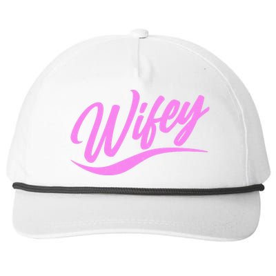 Vintage Cute Wifey Married Life Snapback Five-Panel Rope Hat