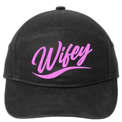 Vintage Cute Wifey Married Life 7-Panel Snapback Hat