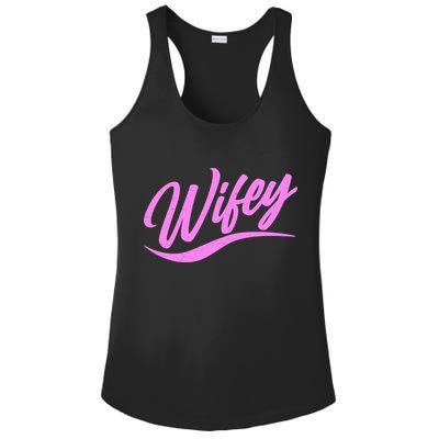 Vintage Cute Wifey Married Life Ladies PosiCharge Competitor Racerback Tank