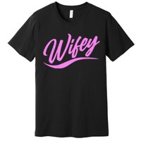 Vintage Cute Wifey Married Life Premium T-Shirt