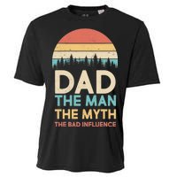 Vintage Dad Man Myth The Bad Influence Cooling Performance Crew T-Shirt