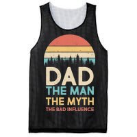 Vintage Dad Man Myth The Bad Influence Mesh Reversible Basketball Jersey Tank