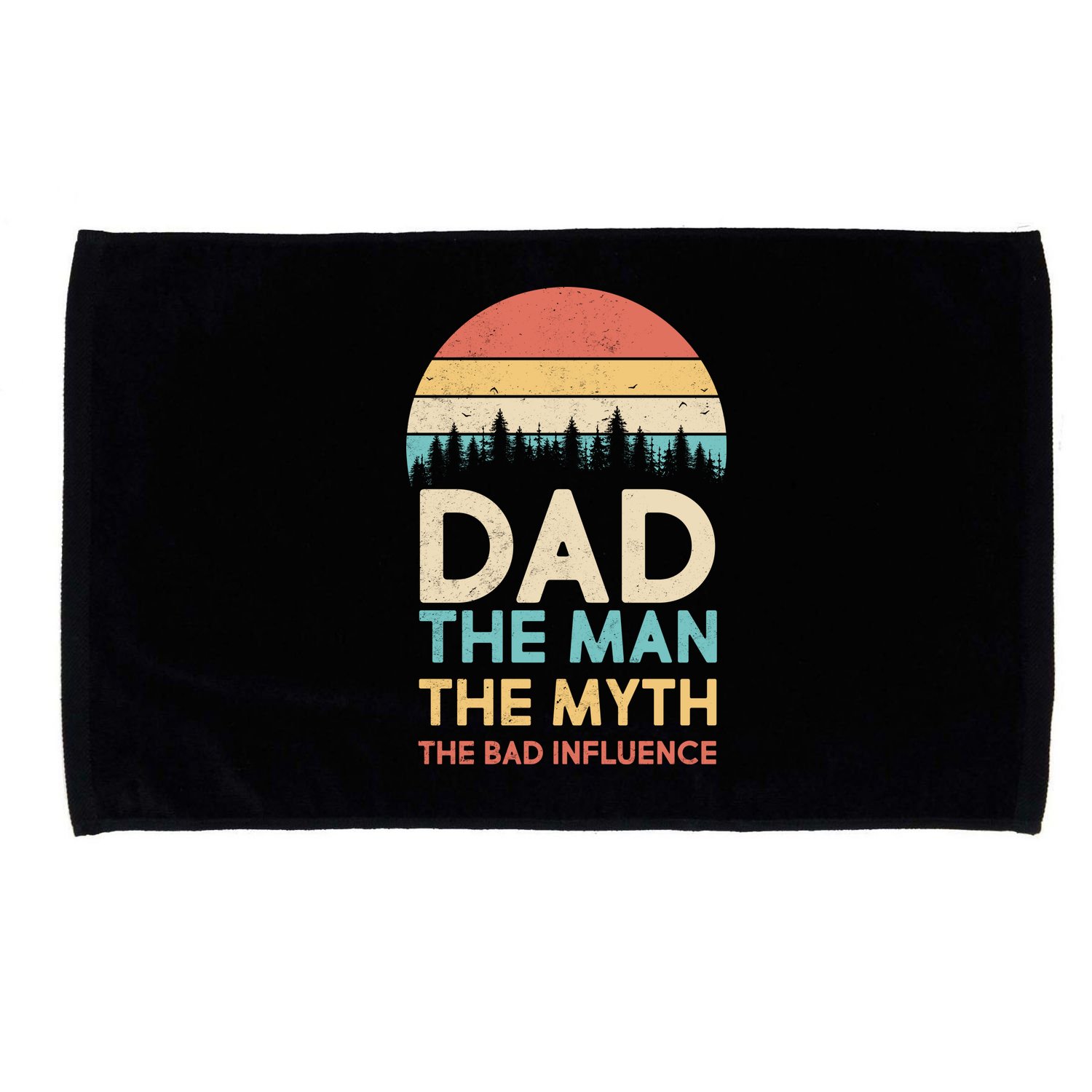 Vintage Dad Man Myth The Bad Influence Microfiber Hand Towel