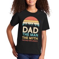 Vintage Dad Man Myth The Bad Influence Kids T-Shirt