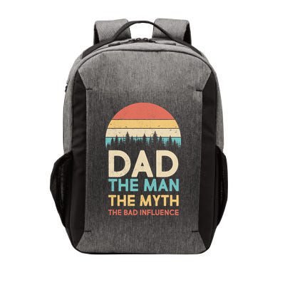 Vintage Dad Man Myth The Bad Influence Vector Backpack