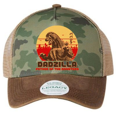 Vintage Dadzilla Father of the Monsters Legacy Tie Dye Trucker Hat