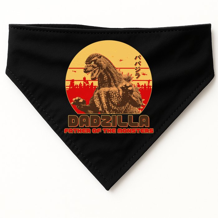 Vintage Dadzilla Father of the Monsters USA-Made Doggie Bandana