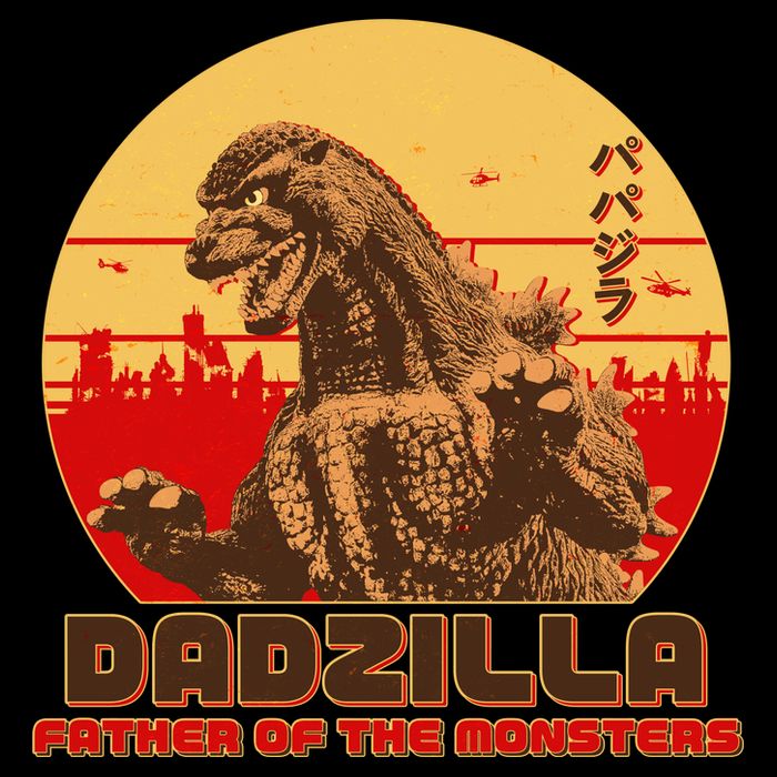 Vintage Dadzilla Father of the Monsters Youth Performance Sprint T-Shirt