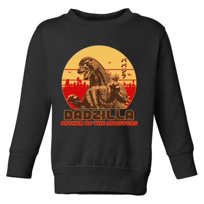 Vintage Dadzilla Father of the Monsters Toddler Sweatshirt