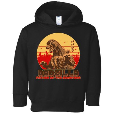 Vintage Dadzilla Father of the Monsters Toddler Hoodie