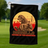 Vintage Dadzilla Father of the Monsters Golf Towel