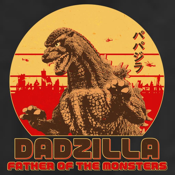 Vintage Dadzilla Father of the Monsters Golf Towel