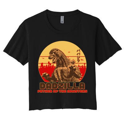Vintage Dadzilla Father of the Monsters Crop Top