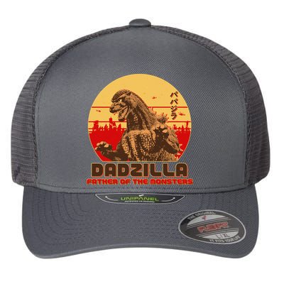 Vintage Dadzilla Father of the Monsters Flexfit Unipanel Trucker Cap
