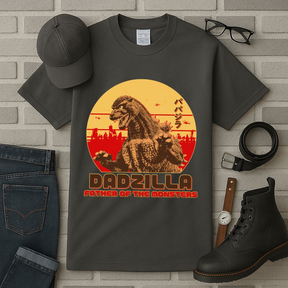 Vintage Dadzilla Father of the Monsters Tall T-Shirt