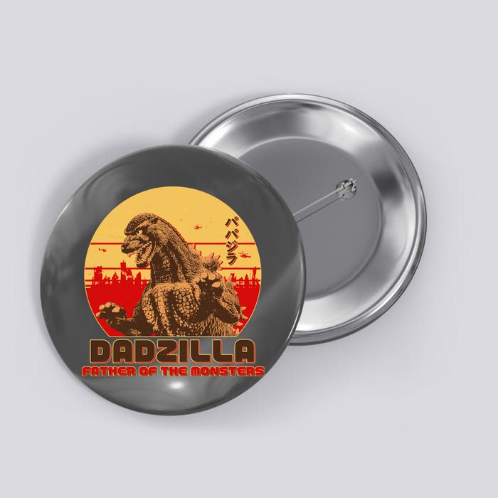 Vintage Dadzilla Father of the Monsters Button