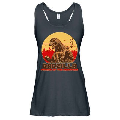 Vintage Dadzilla Father of the Monsters Ladies Essential Flowy Tank