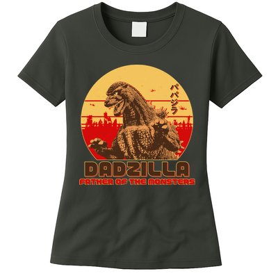 Vintage Dadzilla Father of the Monsters Womens T-Shirt