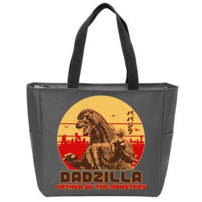 Vintage Dadzilla Father of the Monsters Zip Tote Bag