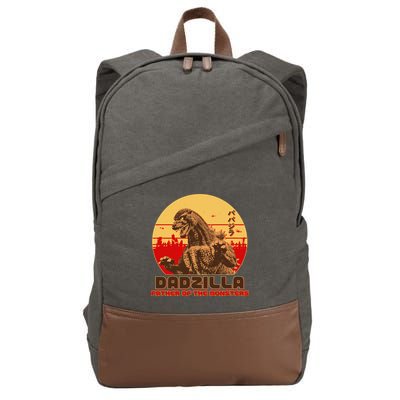 Vintage Dadzilla Father of the Monsters Cotton Canvas Backpack