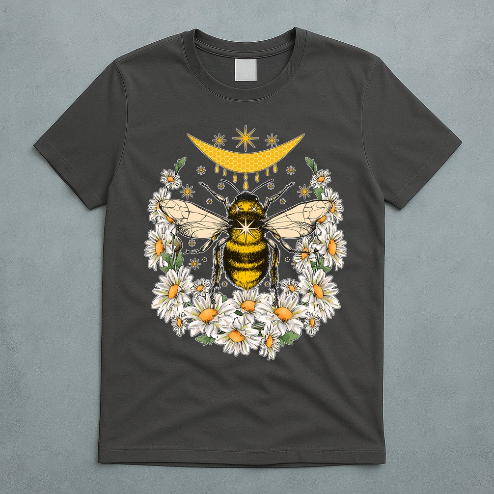 Vintage Daisy Honey Moon Bee T-Shirt