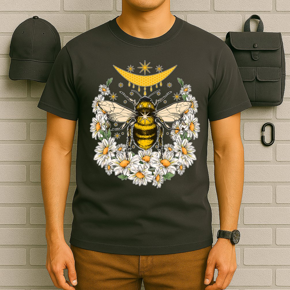 Vintage Daisy Honey Moon Bee T-Shirt
