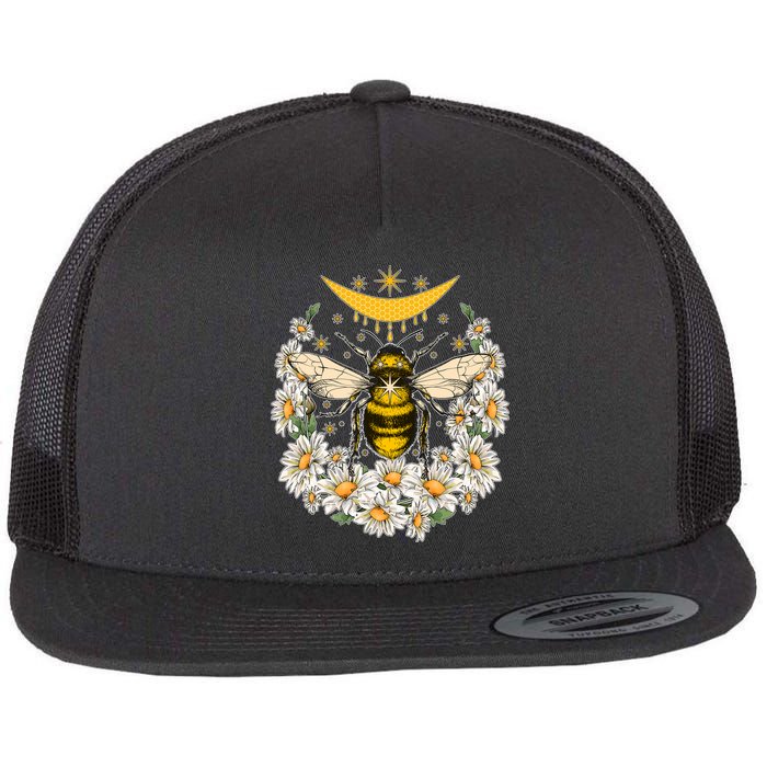 Vintage Daisy Honey Moon Bee Flatbill Hat