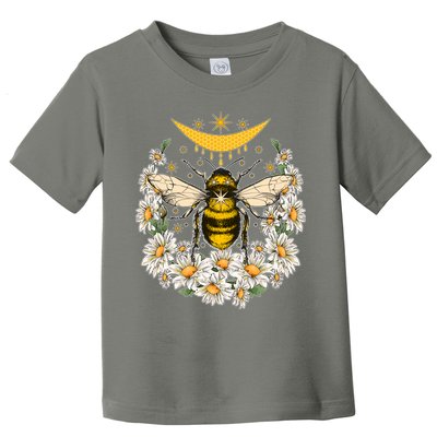 Vintage Daisy Honey Moon Bee Toddler T-Shirt