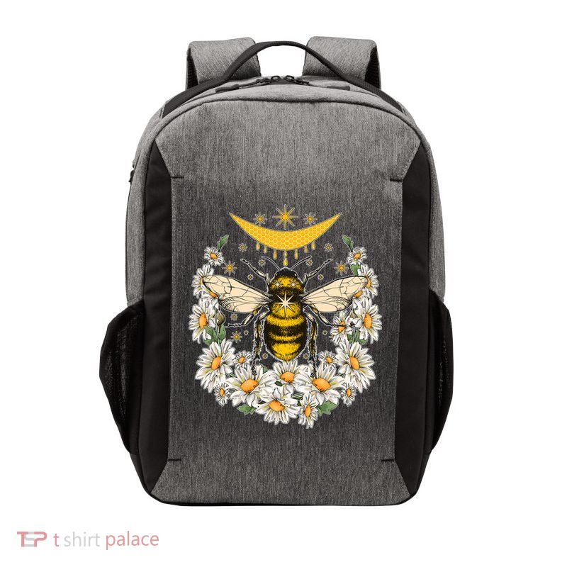 Vintage Daisy Honey Moon Bee Vector Backpack