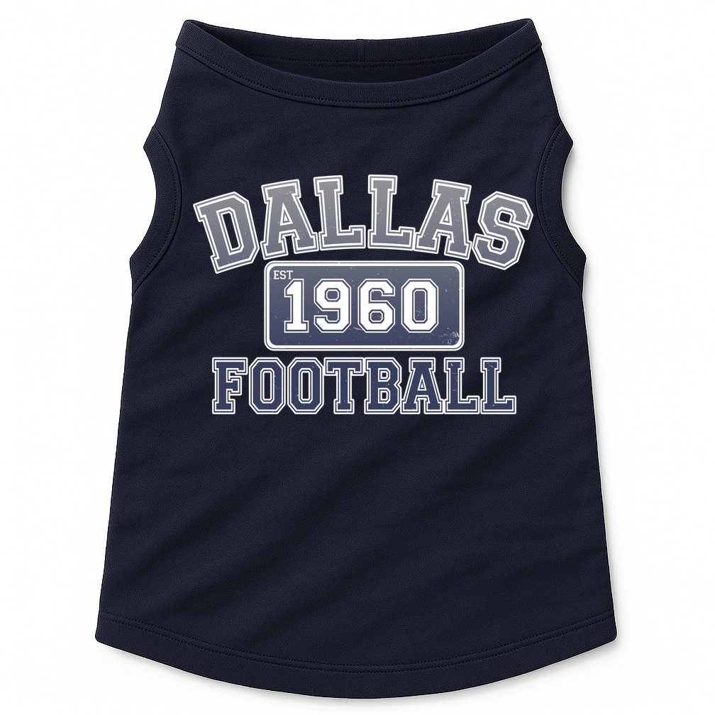 Vintage Dallas Texas Football Est 1960 Doggie Tank