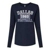 Vintage Dallas Texas Football Est 1960 Womens Cotton Relaxed Long Sleeve T-Shirt