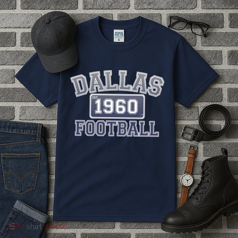 Vintage Dallas Texas Football Est 1960 Tall T-Shirt
