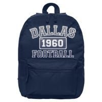 Vintage Dallas Texas Football Est 1960 16 in Basic Backpack