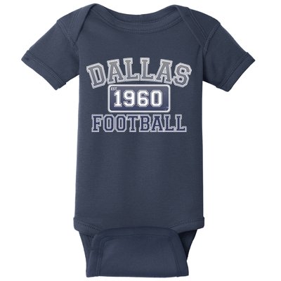 Vintage Dallas Texas Football Est 1960 Baby Bodysuit