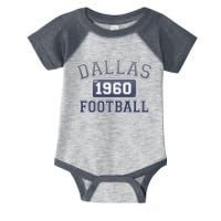 Vintage Dallas Texas Football Est 1960 Infant Baby Jersey Bodysuit