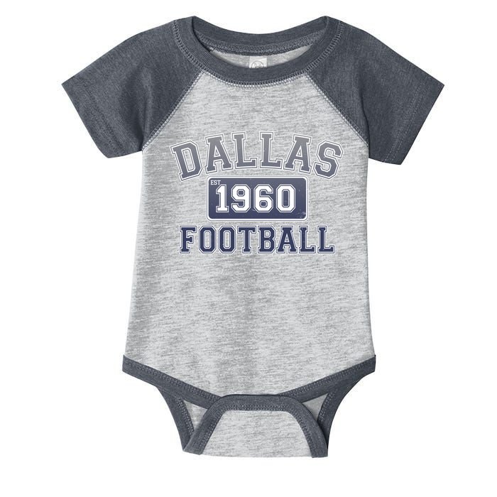 Vintage Dallas Texas Football Est 1960 Infant Baby Jersey Bodysuit