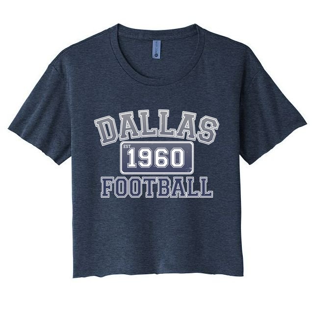 Vintage Dallas Texas Football Est 1960 Crop Top