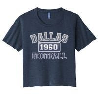 Vintage Dallas Texas Football Est 1960 Women's Crop Top Tee