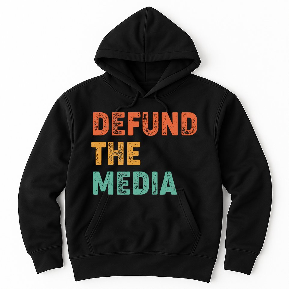 Vintage Defund The Media Hoodie