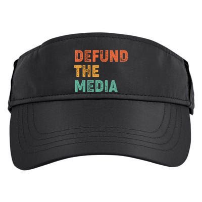 Vintage Defund The Media Adult Drive Performance Visor