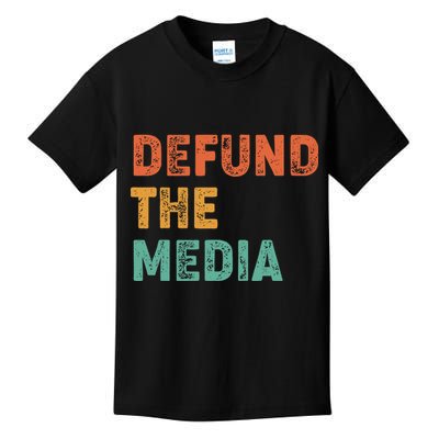 Vintage Defund The Media Kids T-Shirt