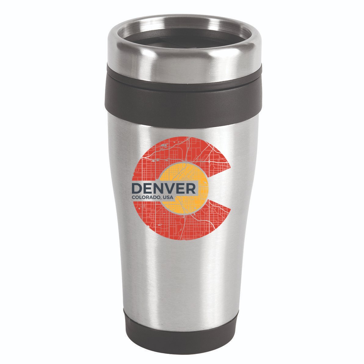 Vintage Denver Colorado Logo 16oz Travel Tumbler