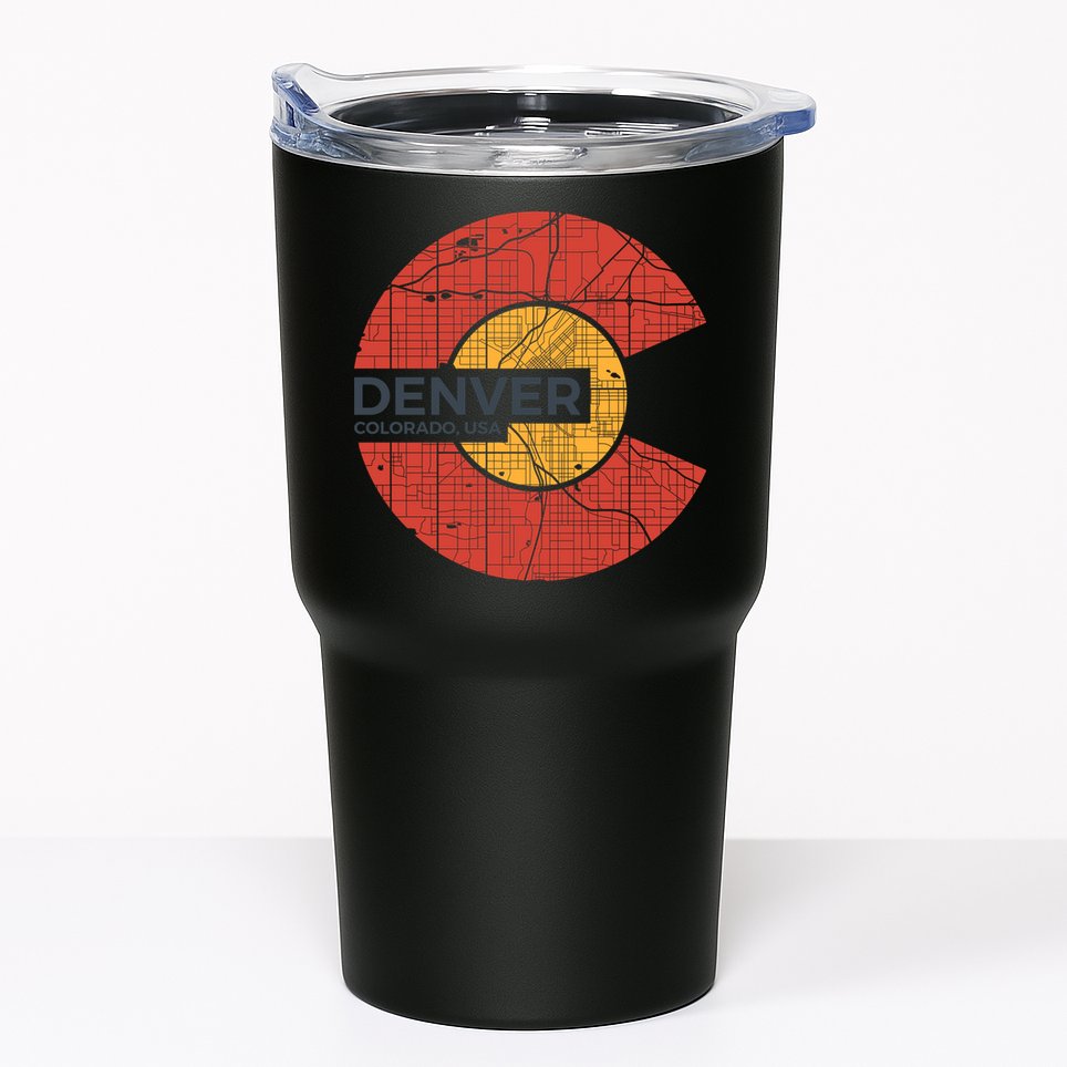 Vintage Denver Colorado Logo Tumbler