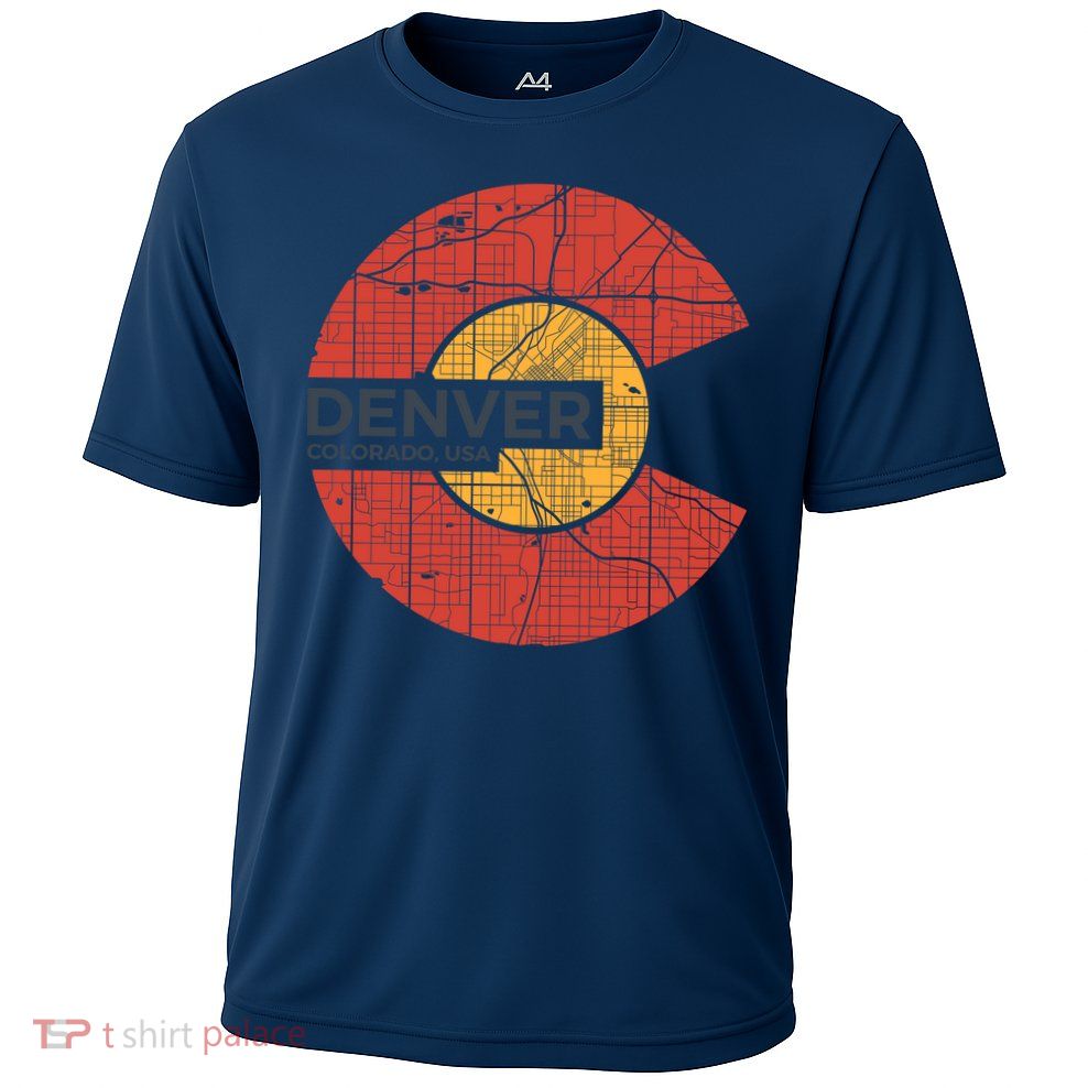 Vintage Denver Colorado Logo Performance Shirt