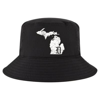 Vintage Detroit, Michigan Old English D Cool Comfort Performance Bucket Hat