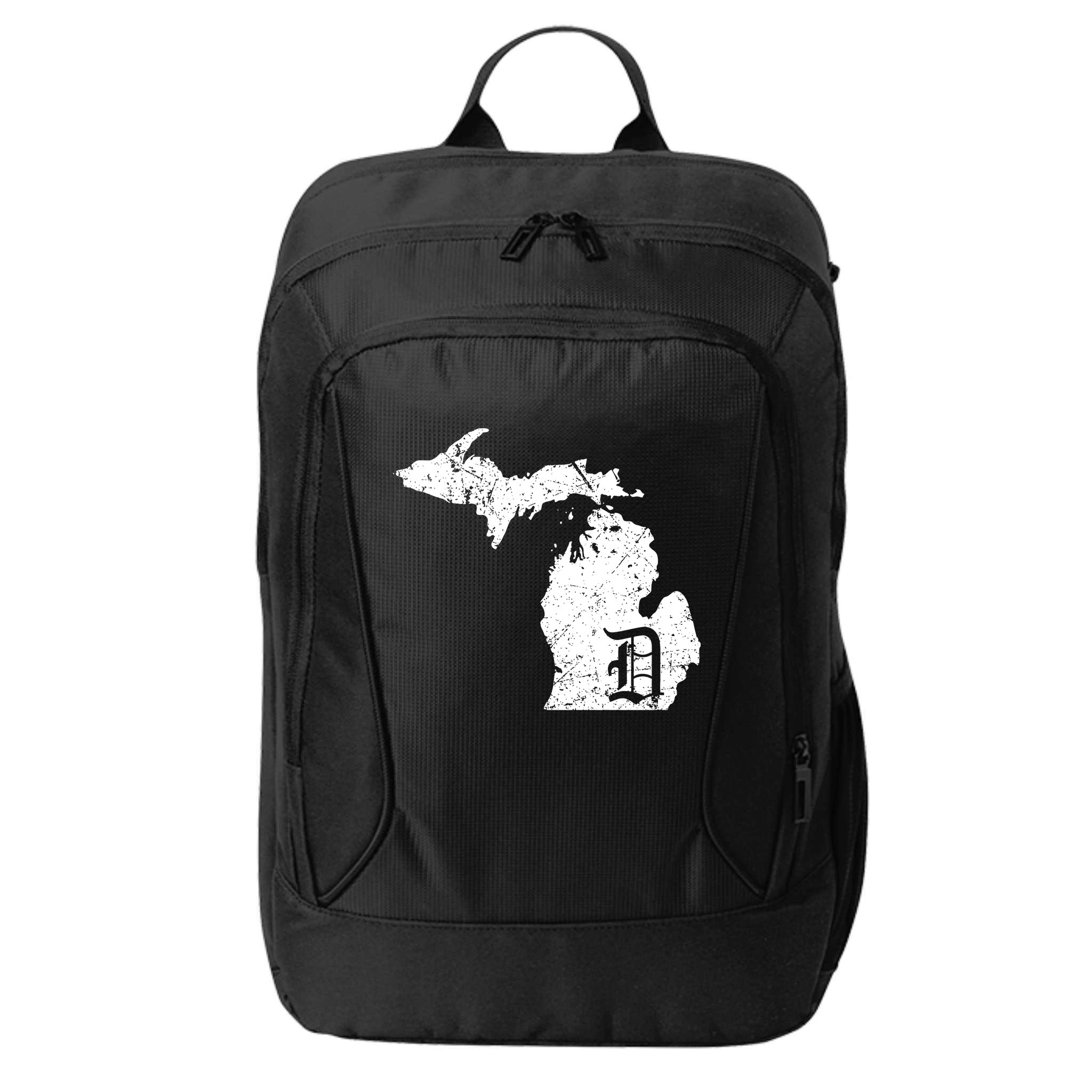 Vintage Detroit, Michigan Old English D City Backpack