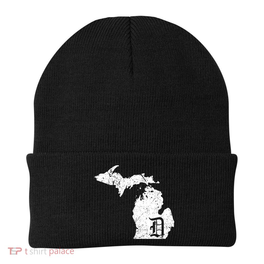 Vintage Detroit, Michigan Old English D Beanie