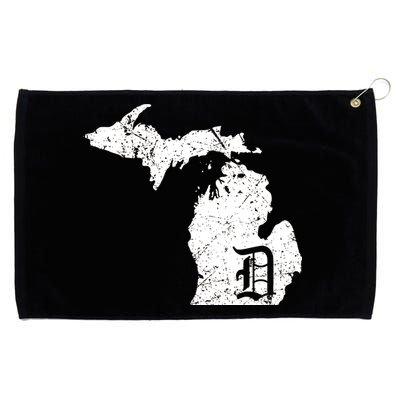 Vintage Detroit, Michigan Old English D Grommeted Golf Towel